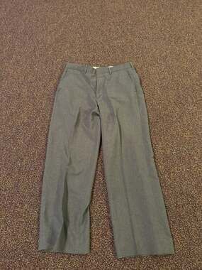 Vintage Towncraft Gray Worsted Wool Blend Dress Pants W32